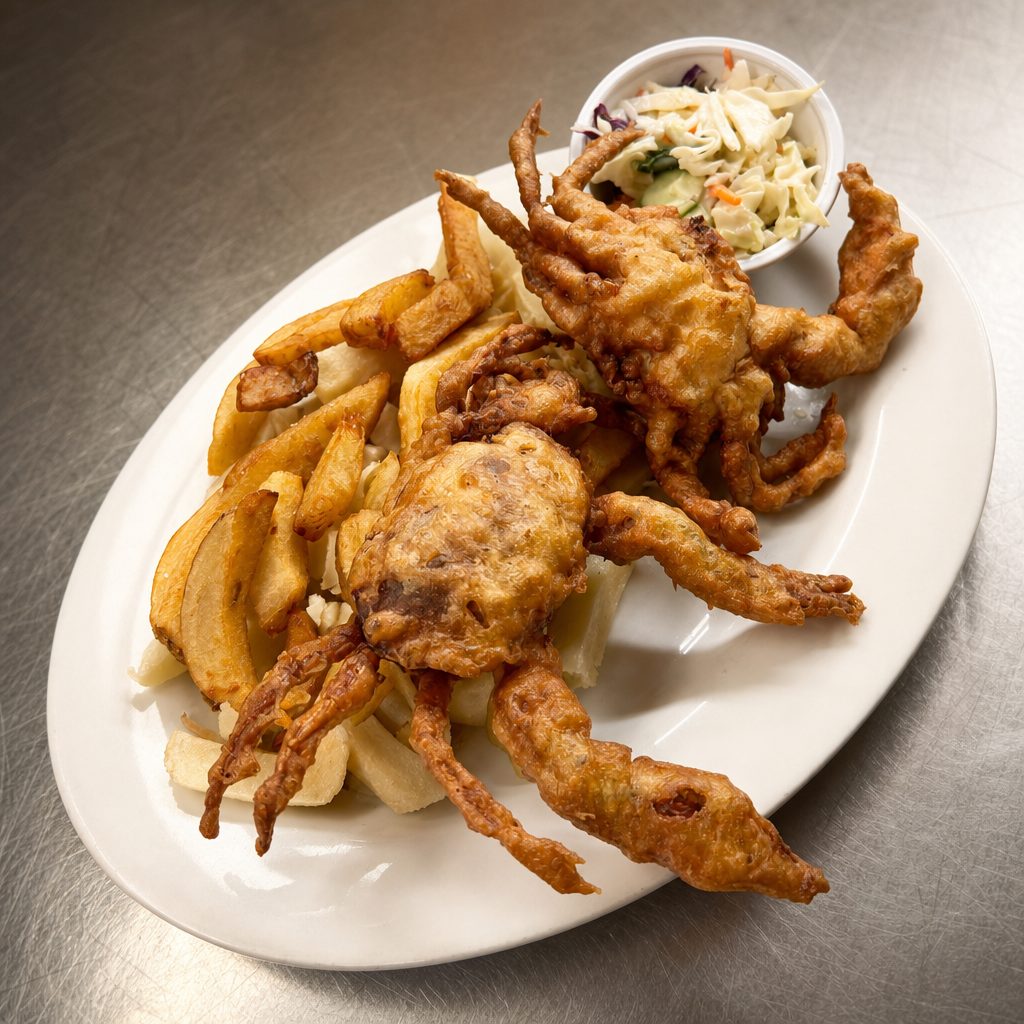 Softshell + Chips.
