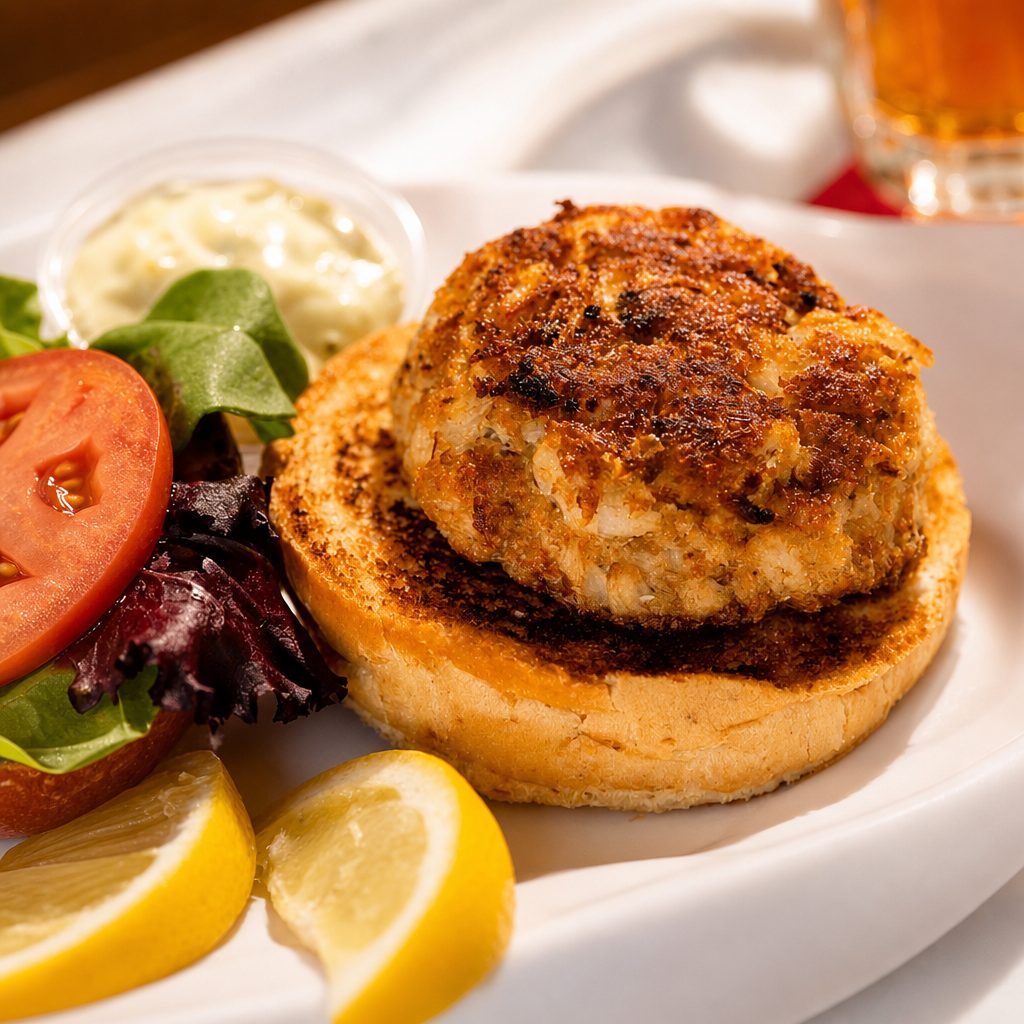 Crabcake Sandwich.