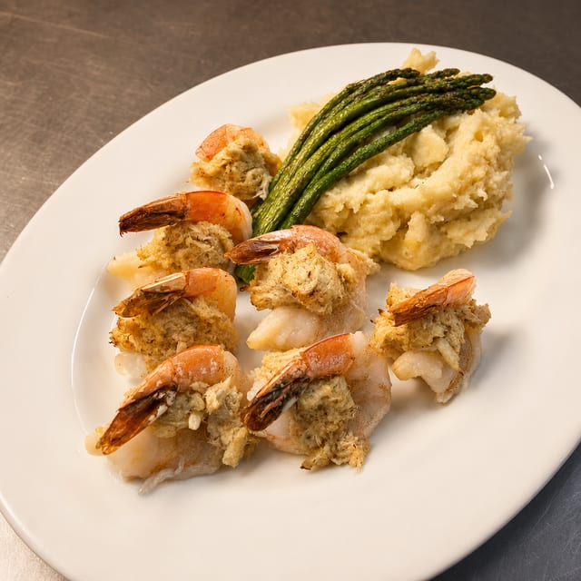 Crab Stuffed Shrimp.