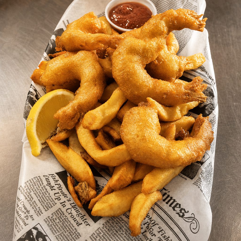 Shrimp + Chips.