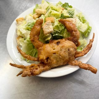 Soft shell Caesar Salad