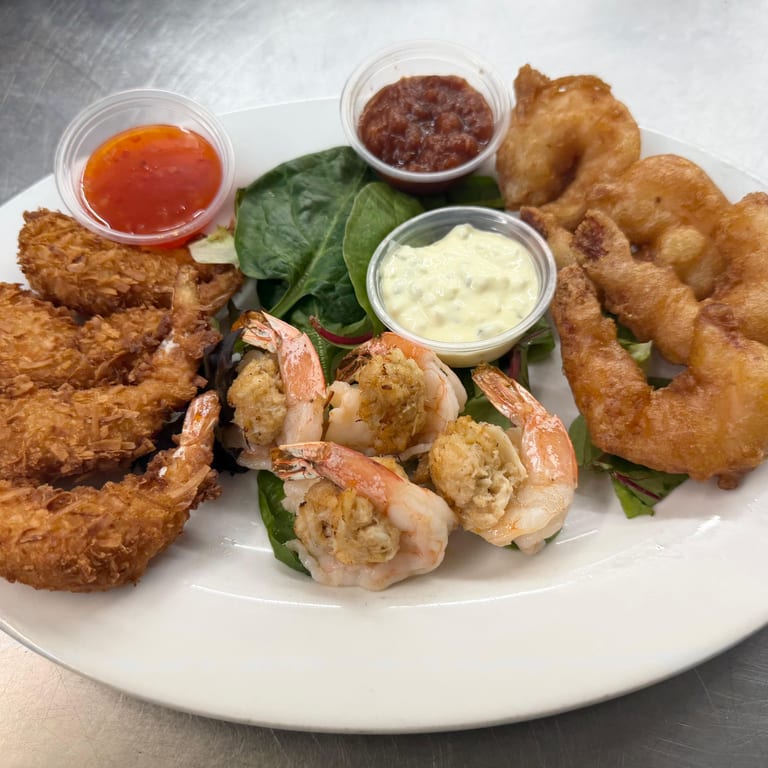 Savor our shrimp specialties